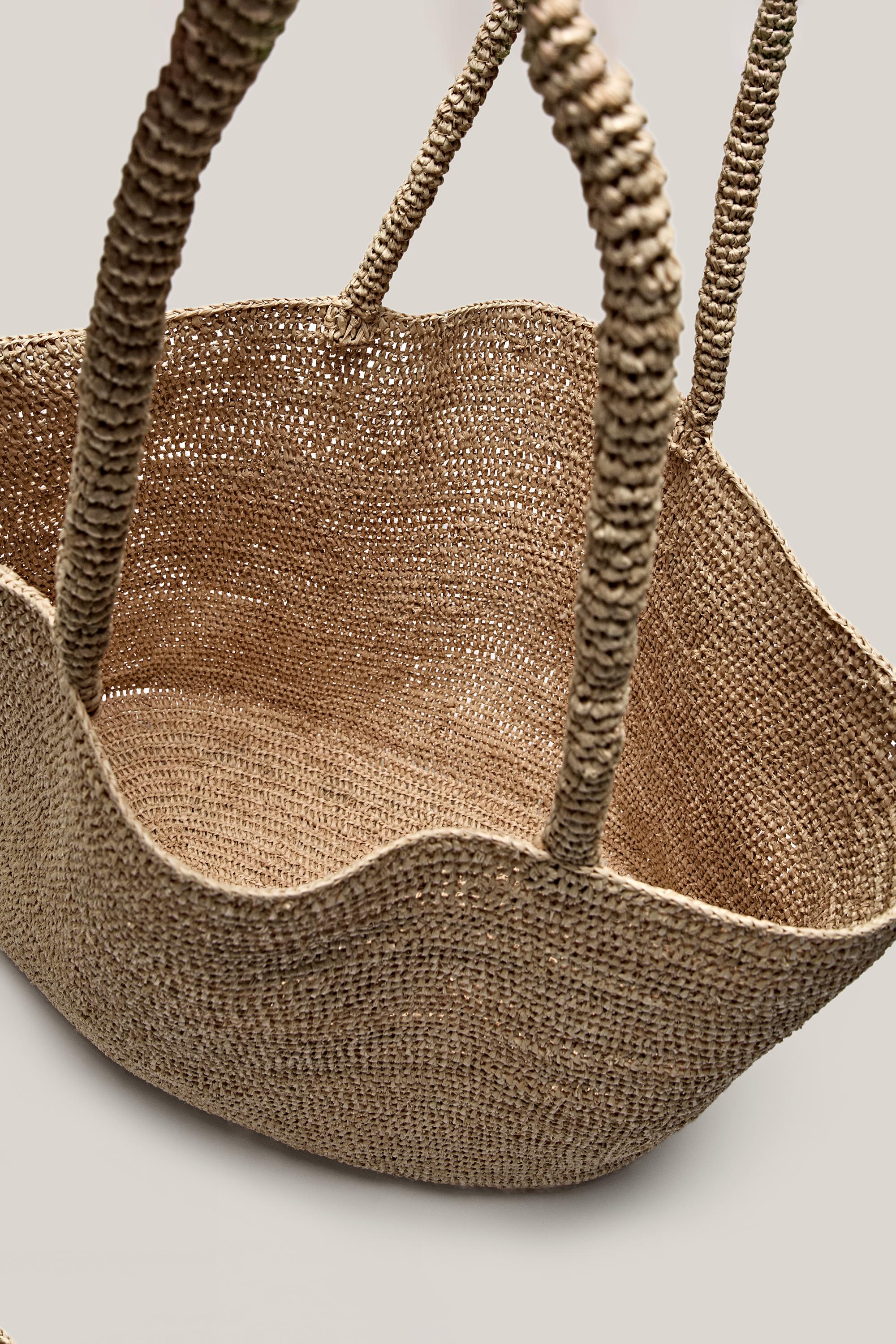 Maxi tote bag 100% raphia - ÉDITION LIMITÉE
